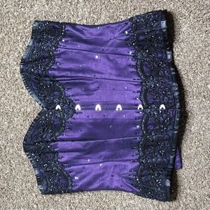 Vintage Goth Beaded Corset